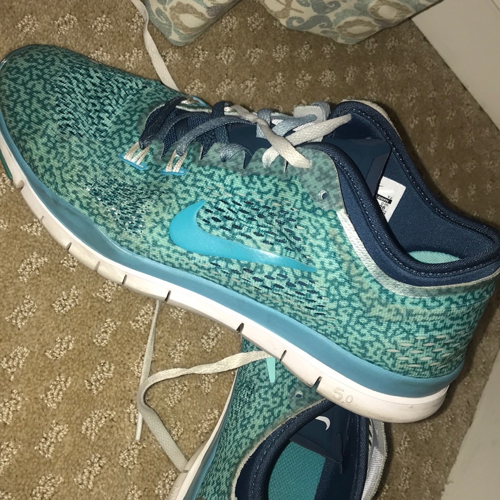 Blue Nike Free Runs